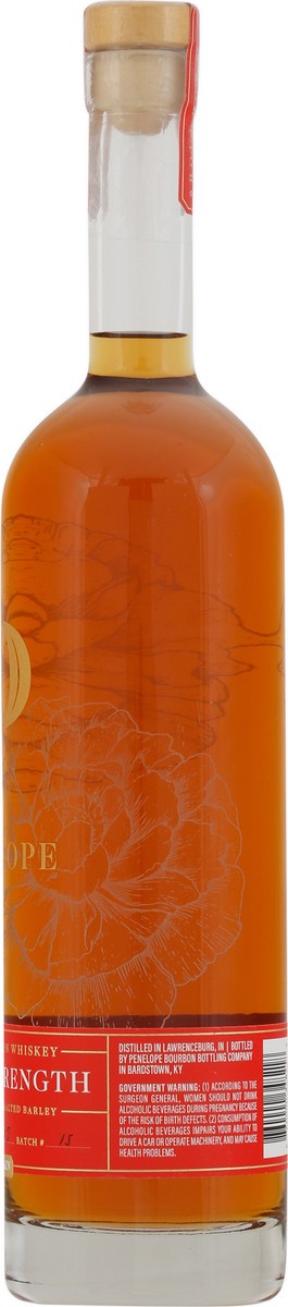 slide 2 of 9, Penelope Barrel Strength Four Grain Straight Bourbon Whiskey 750 mg, 750 ml