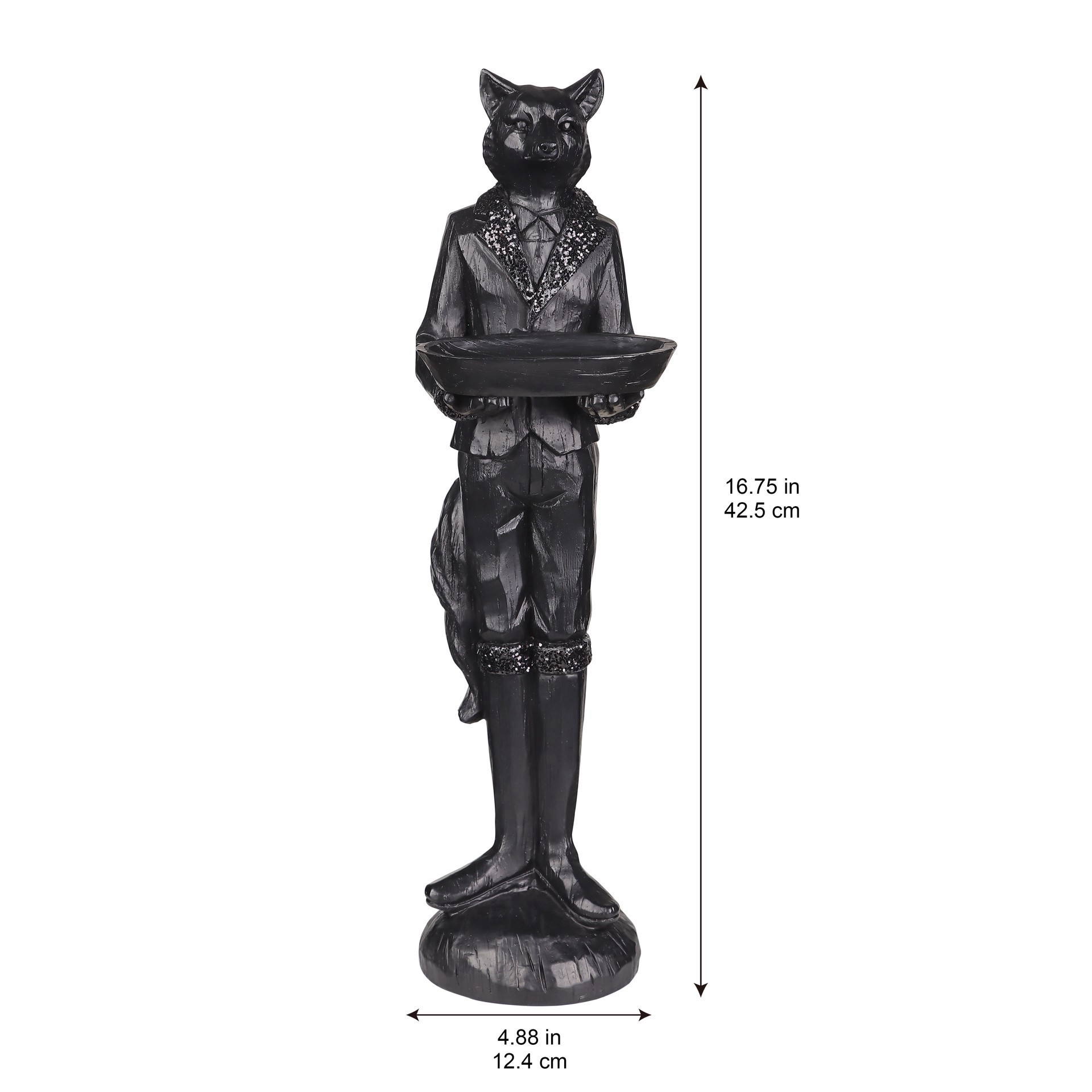slide 4 of 5, 16.75" Fox Butler Statue Tabletop Decor By Ashland, 4.88 in x 5.25 in x 16.75 in