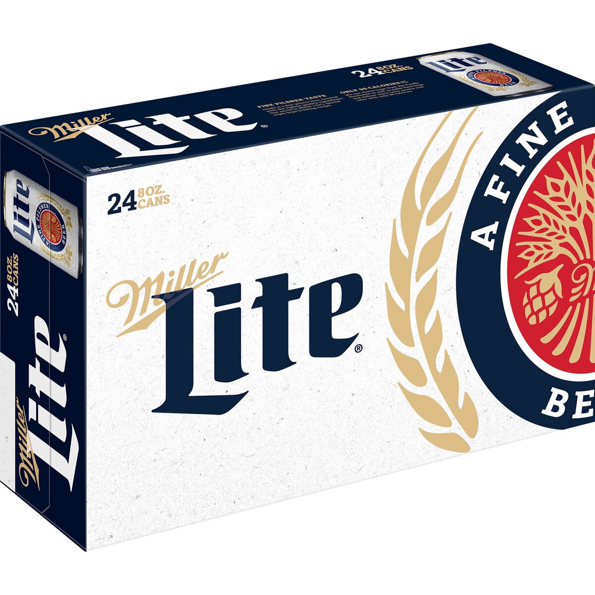 slide 1 of 8, MILLER 4.2% ABV Lager, 24 ct