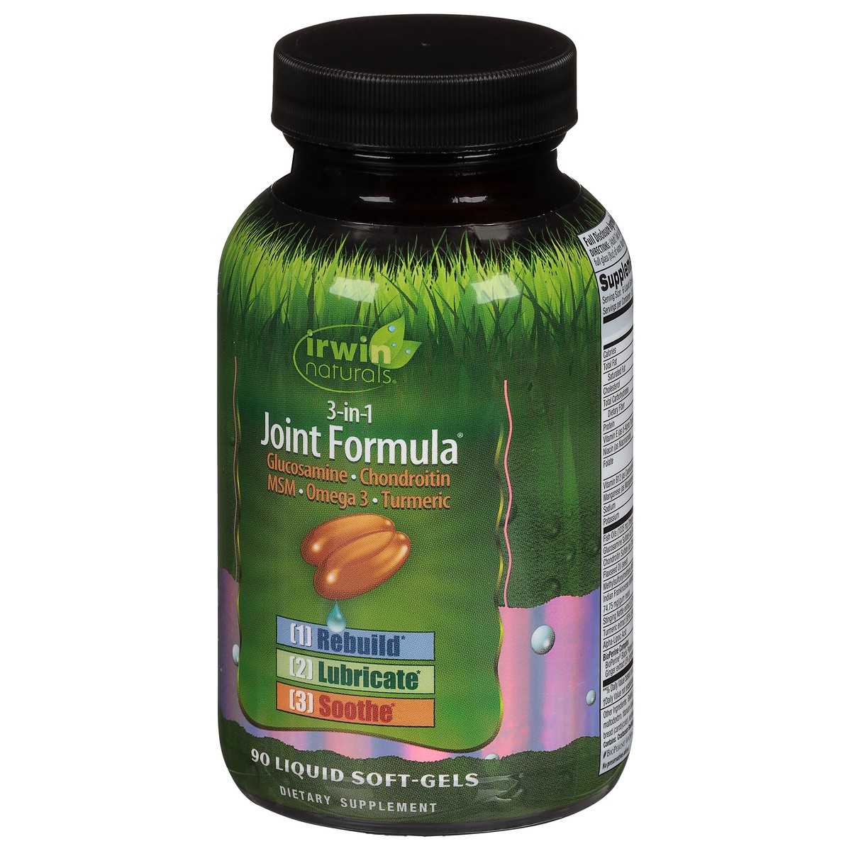 slide 9 of 12, Irwin Naturals 3-in-1 Joint Formula 90 Liquid Soft-Gels, 1 ct