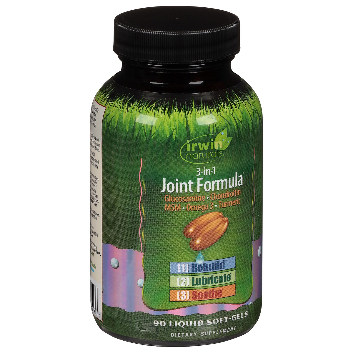 slide 12 of 12, Irwin Naturals 3-in-1 Joint Formula 90 Liquid Soft-Gels, 1 ct