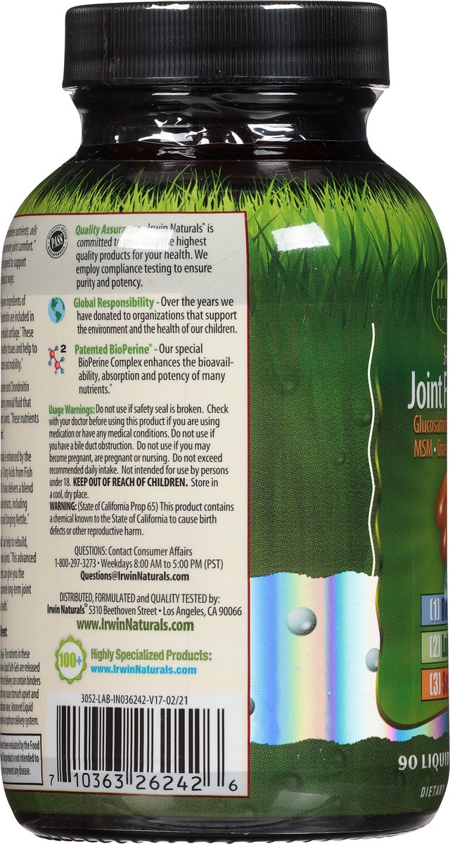 slide 7 of 12, Irwin Naturals 3-in-1 Joint Formula 90 Liquid Soft-Gels, 1 ct