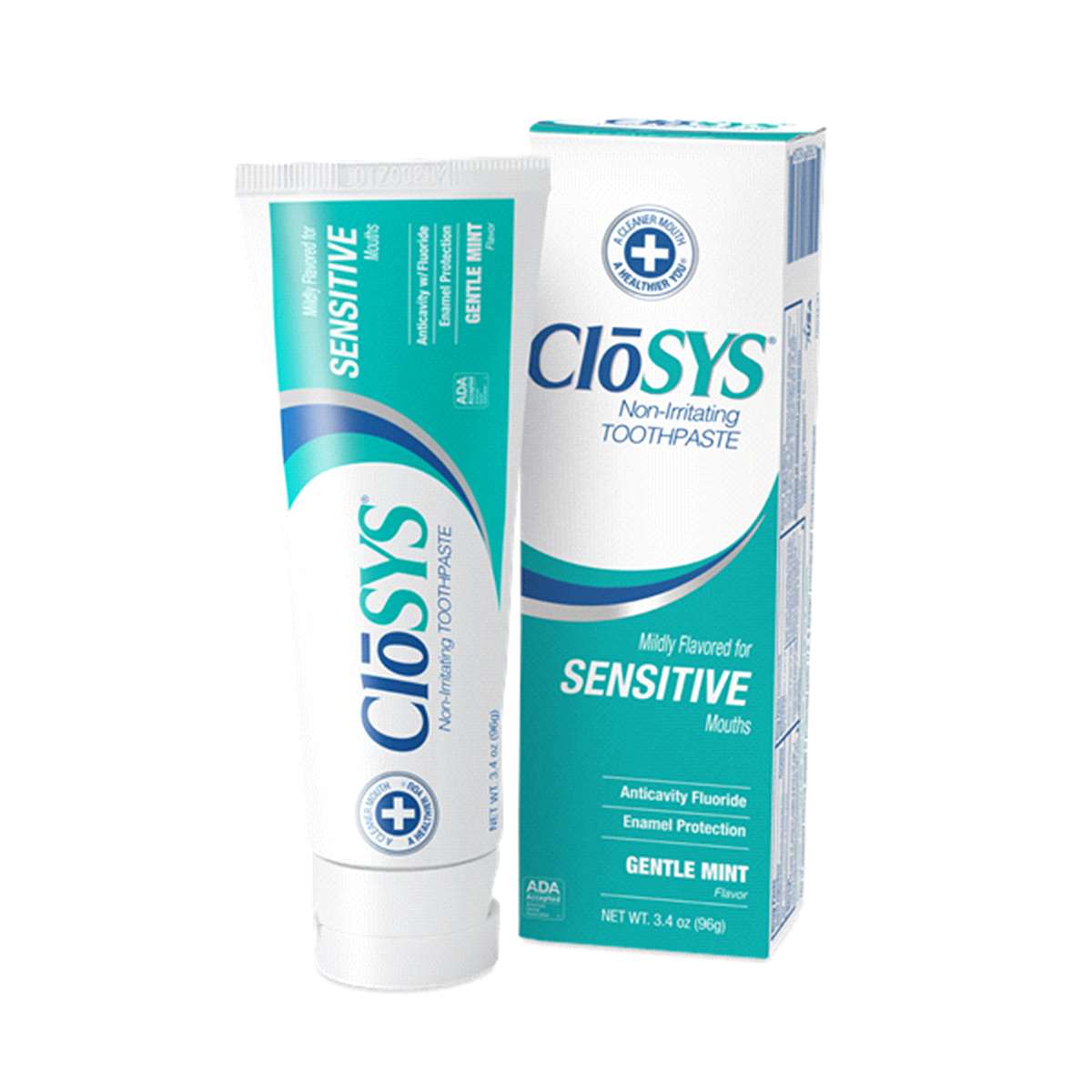 slide 1 of 1, CloSYS Sulfate-Free Fluoride Toothpaste Clean Mint, 3.4 oz