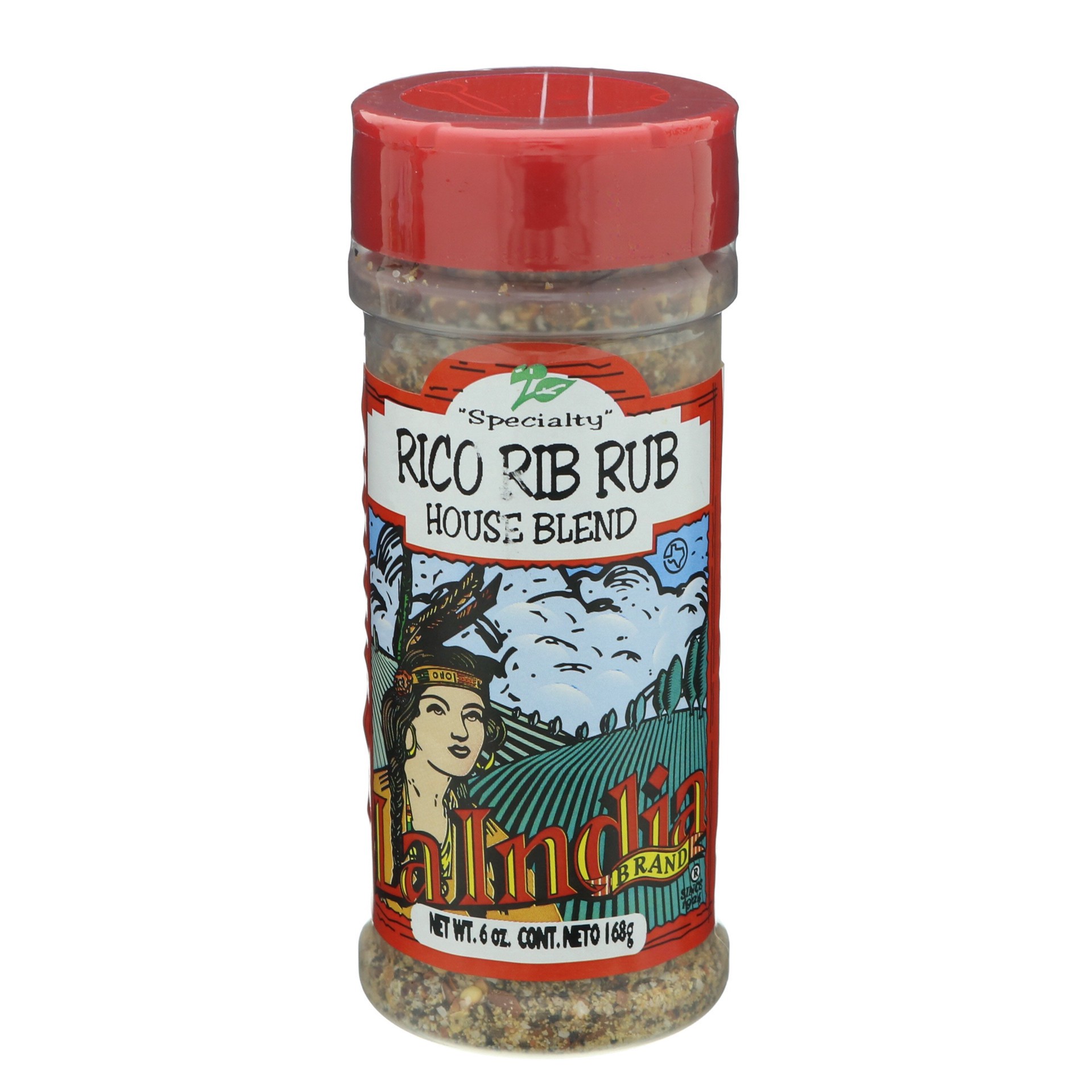slide 1 of 1, La India Rico Rib Rub House Blend, 6 oz