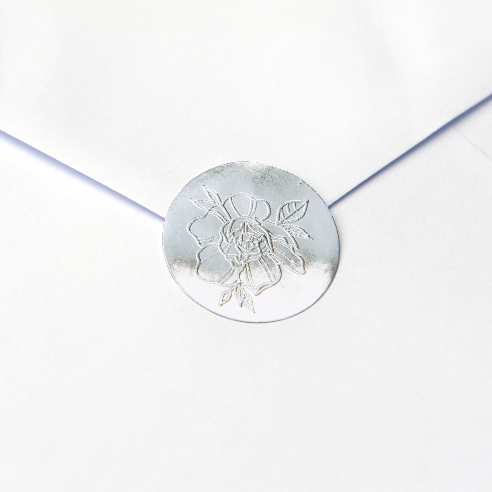 slide 5 of 6, Floral Foil Invite Card Set By Recollections, 5" X 7", 5 in x 7 in