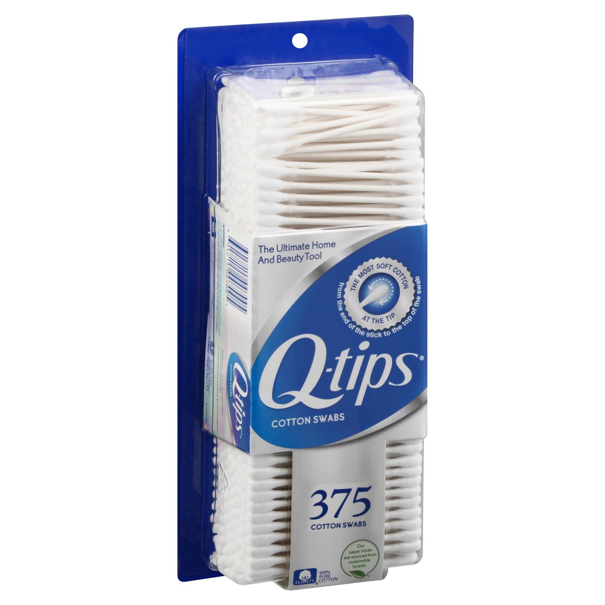 slide 2 of 9, Q-Tips Cotton Swabs Original, 375 Count, 375 ct