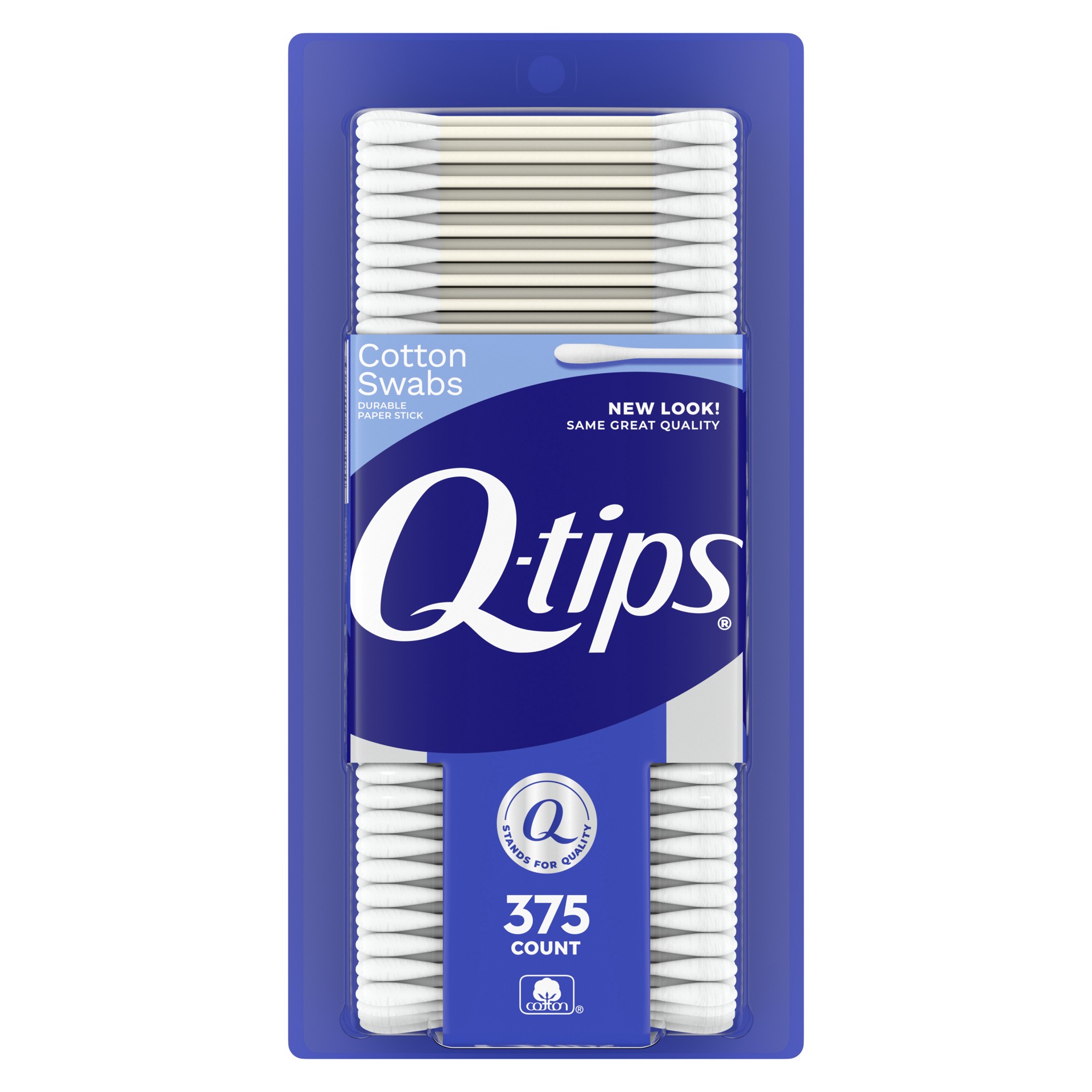 slide 1 of 9, Q-Tips Cotton Swabs Original, 375 Count, 375 ct