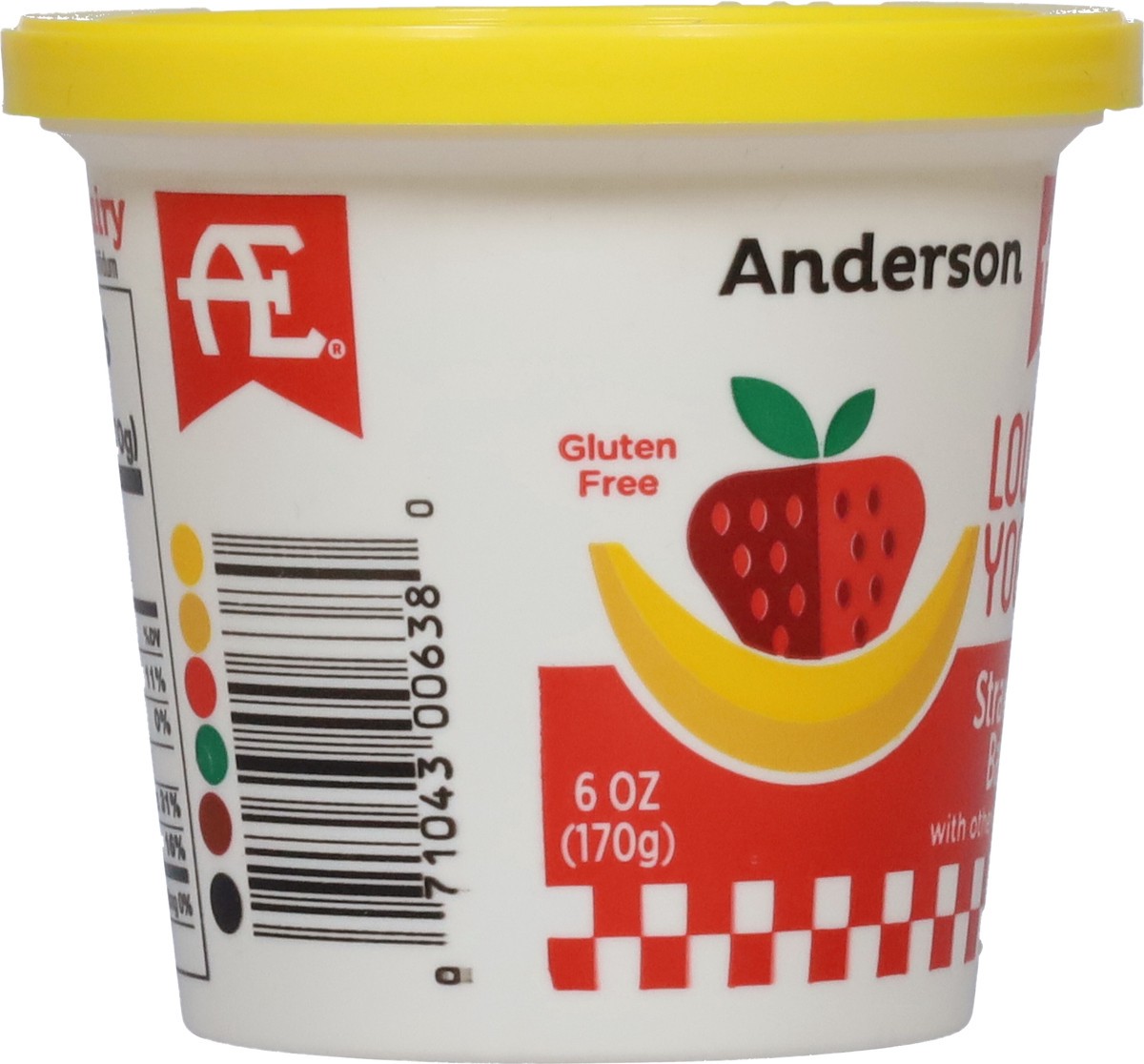 slide 6 of 9, Anderson Erickson Dairy Lowfat Strawberry Banana Yogurt 6 oz, 6 oz