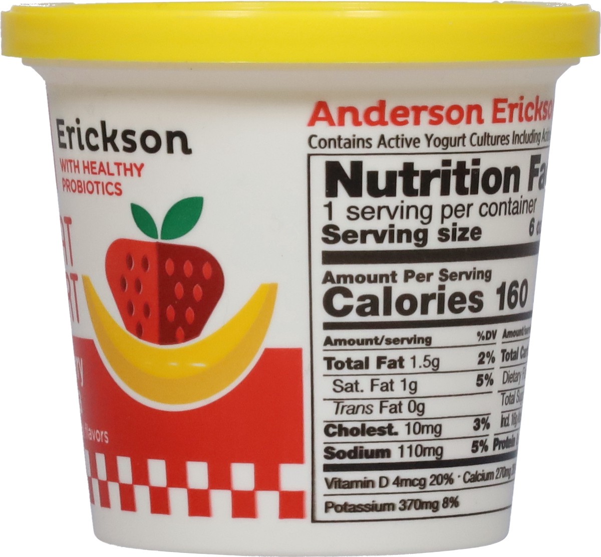 slide 8 of 9, Anderson Erickson Dairy Lowfat Strawberry Banana Yogurt 6 oz, 6 oz