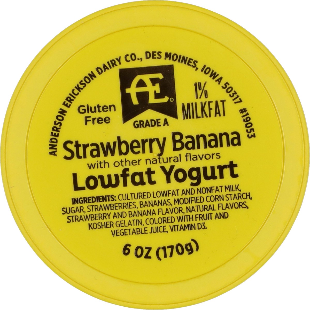 slide 3 of 9, Anderson Erickson Dairy Lowfat Strawberry Banana Yogurt 6 oz, 6 oz