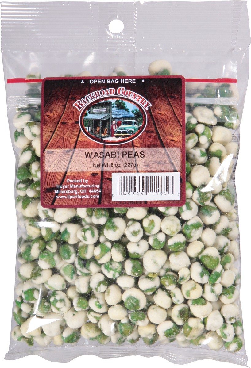 slide 1 of 14, Backroad Country Wasabi Peas 8 oz, 8 oz