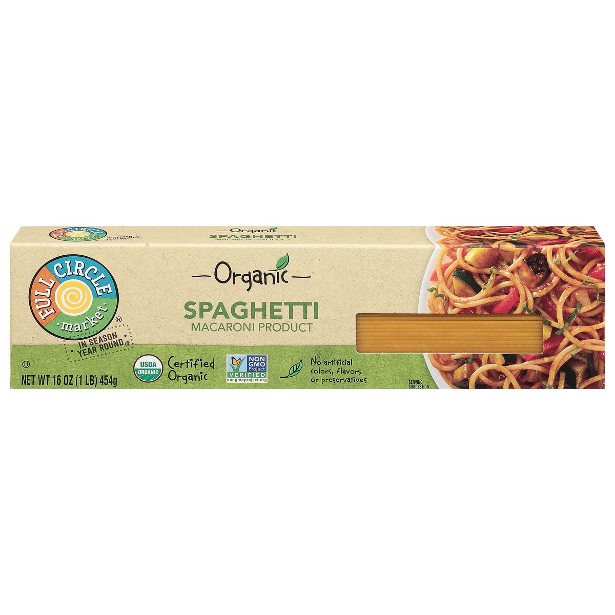 slide 1 of 9, Full Circle Market Organic Spaghetti 16 oz, 16 oz