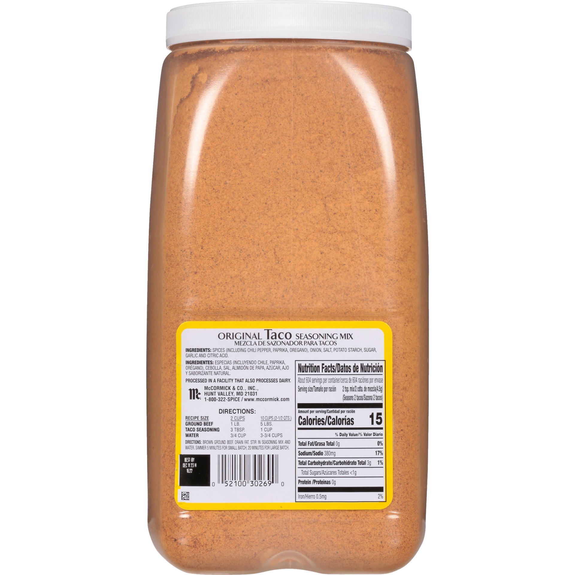 slide 2 of 5, McCormick Culinary Taco Seasoning Mix, 6 lb