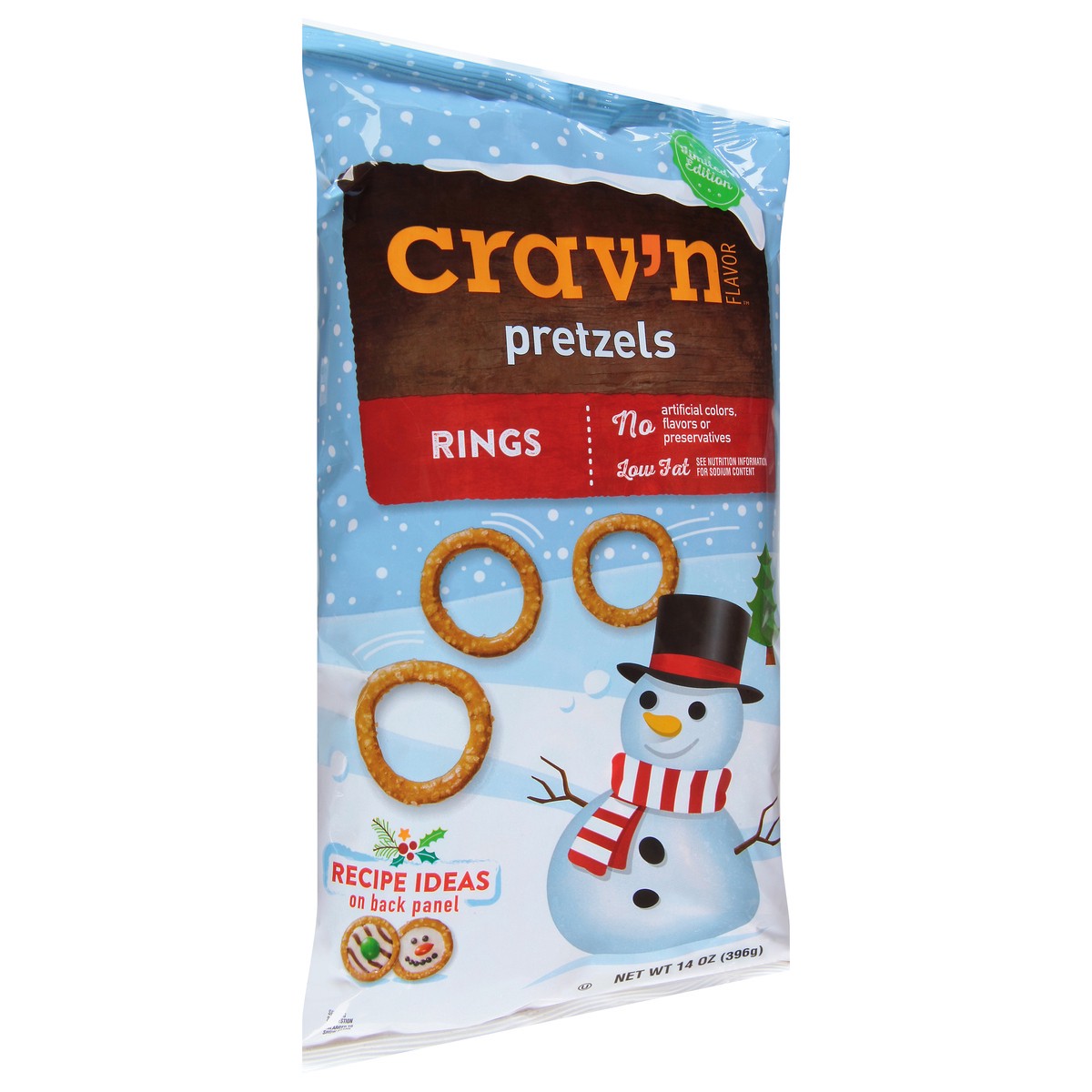 slide 2 of 14, Crav'n Flavor Rings Pretzels 14 oz, 14 oz