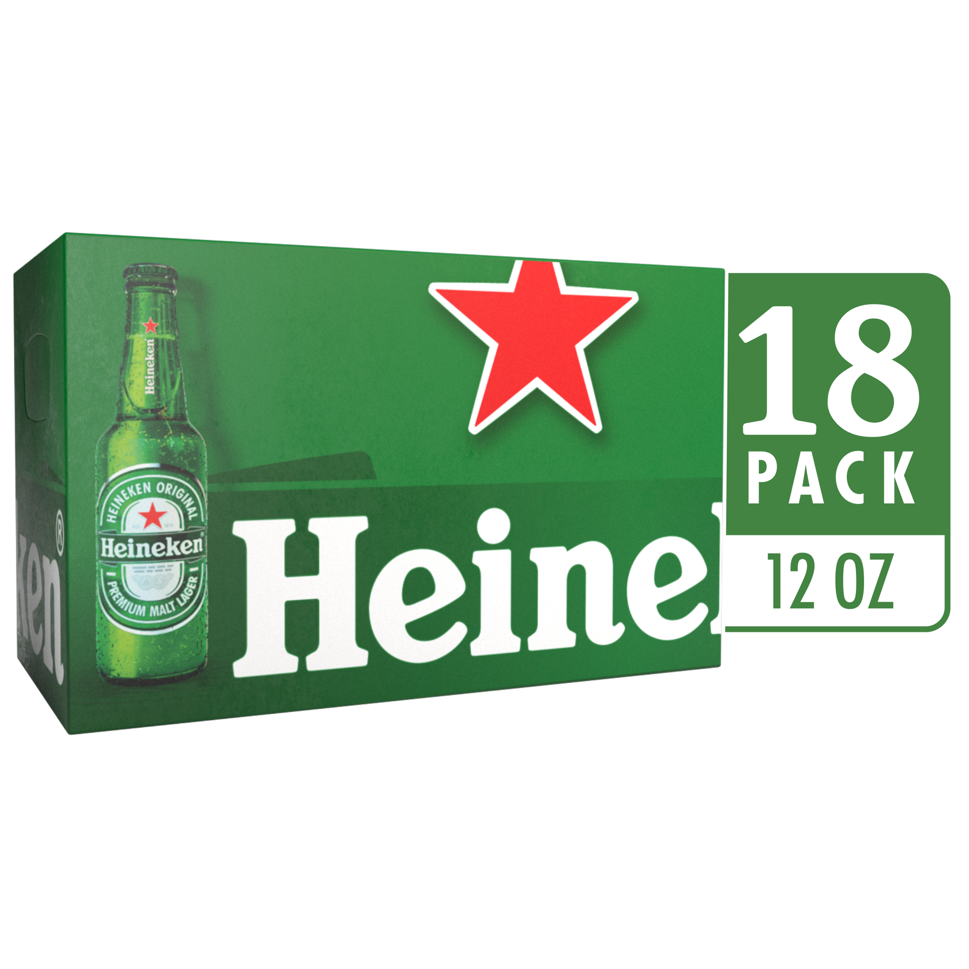 slide 6 of 6, Heineken Original Lager Beer, 18 Pack, 12 fl oz Bottles, 12 oz