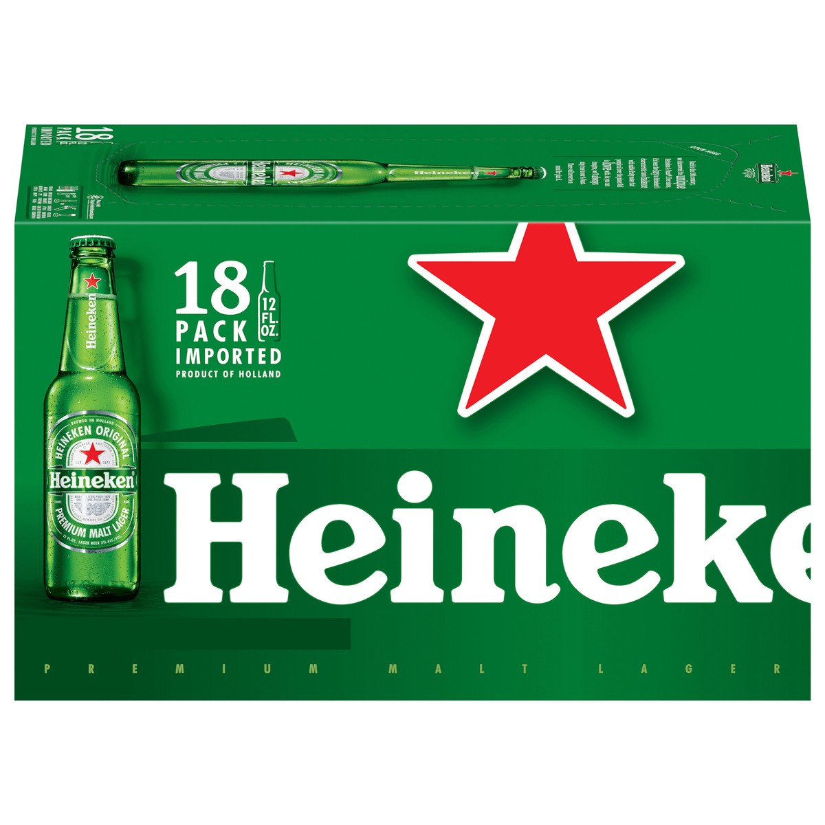 slide 1 of 6, Heineken 18 Pack Original Beer 18 - 12 fl oz Bottles, 18 ct
