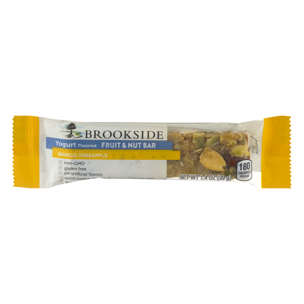 slide 1 of 1, Brookside Yogurt Flavored Fruit & Nut Bar Mango Pineapple, 1.4 oz