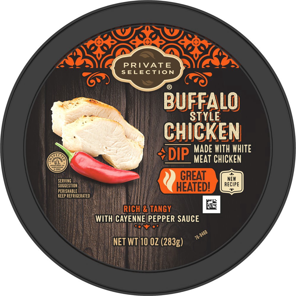 slide 5 of 5, Private Selection Buffalo Style Chicken Dip, 10 oz