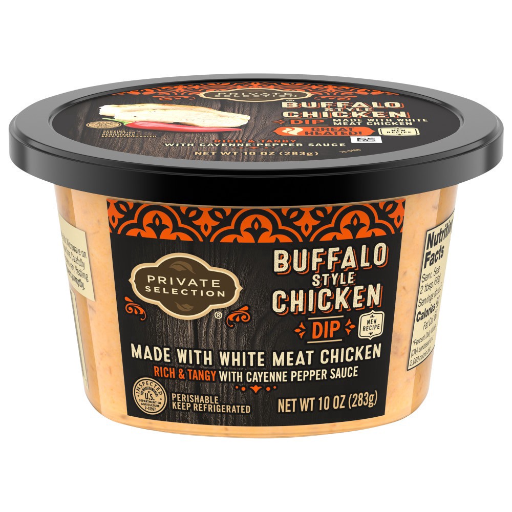 slide 1 of 5, Private Selection Buffalo Style Chicken Dip, 10 oz