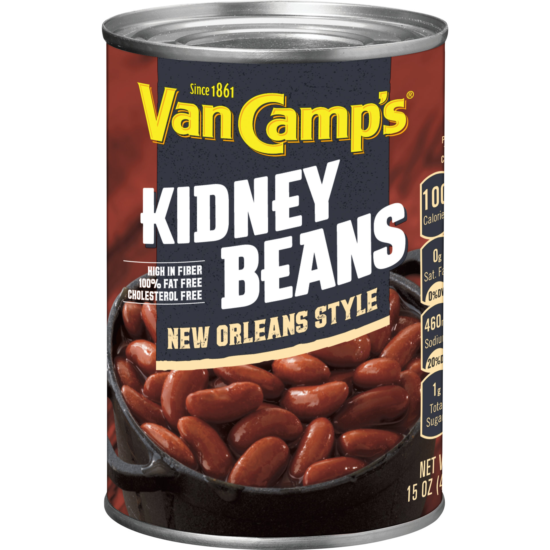 slide 1 of 2, VAN CAMP'S New Orleans Style Red Kidney Beans, 15 oz., 15 oz