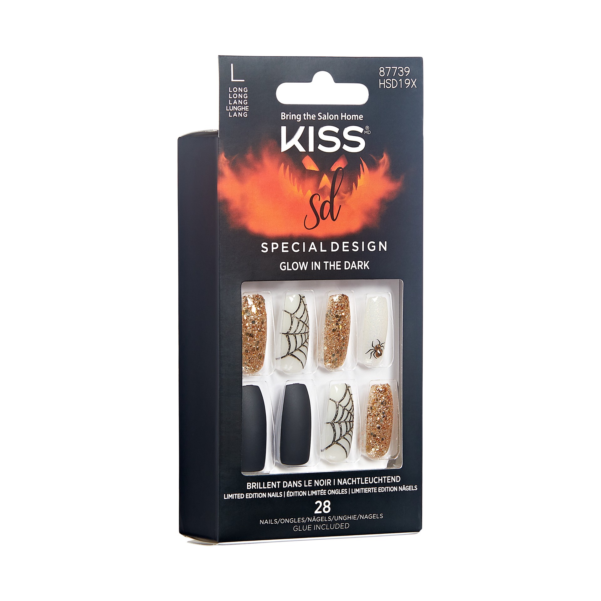slide 2 of 5, KISS Halloween Special Design Nails, ‘Freaky Friday'', 28 Count, 1 ct