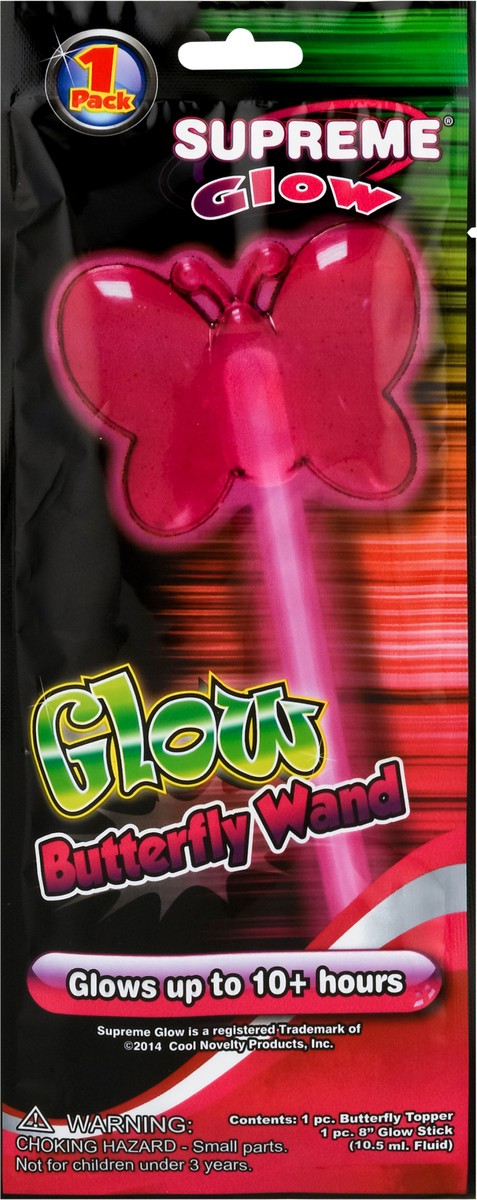 slide 3 of 9, Supreme Glow Supreme Butterfly Glow Wand Halloween, 1 ct