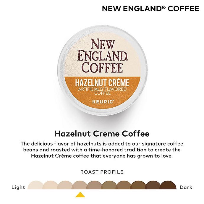 slide 3 of 6, New England Coffee New England Hazelnut Creme Coffee Keurig K-Cup Pods, 18 ct