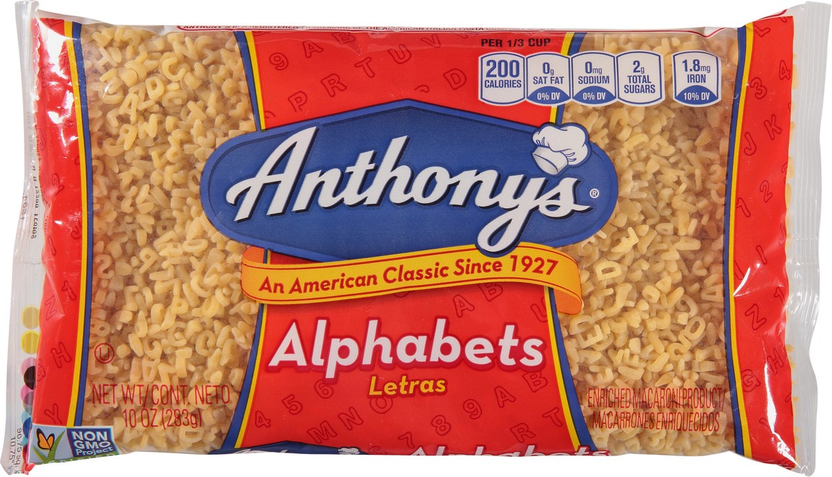 slide 9 of 14, Anthony's Alphabets 10 oz, 10 oz