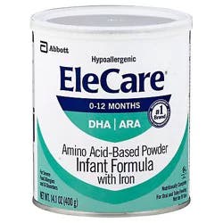 Elecare For Infants Unflavored Powder With Dha Ara - 14.1 Oz