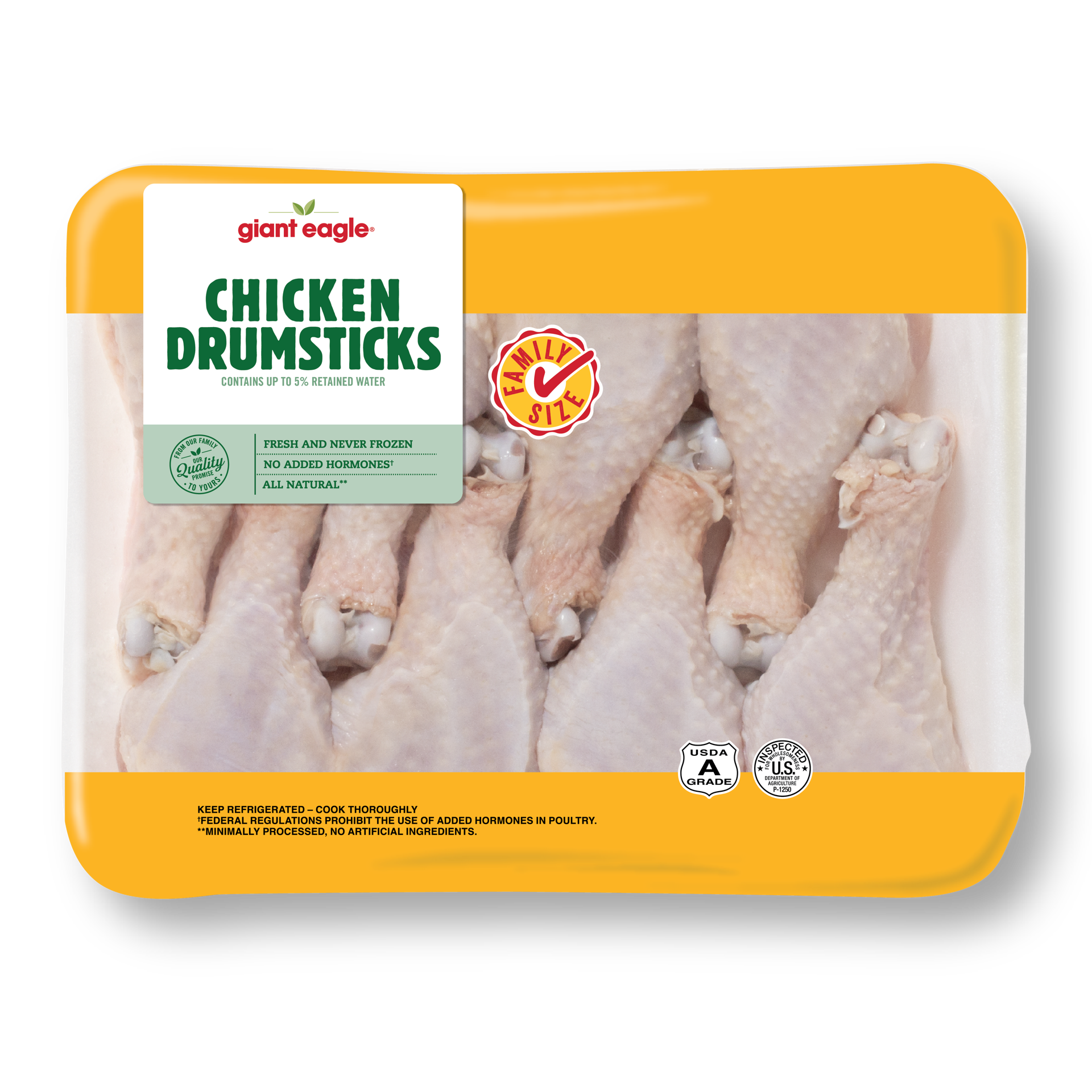 slide 1 of 1, Giant Eagle Chicken, Drumsticks, per lb