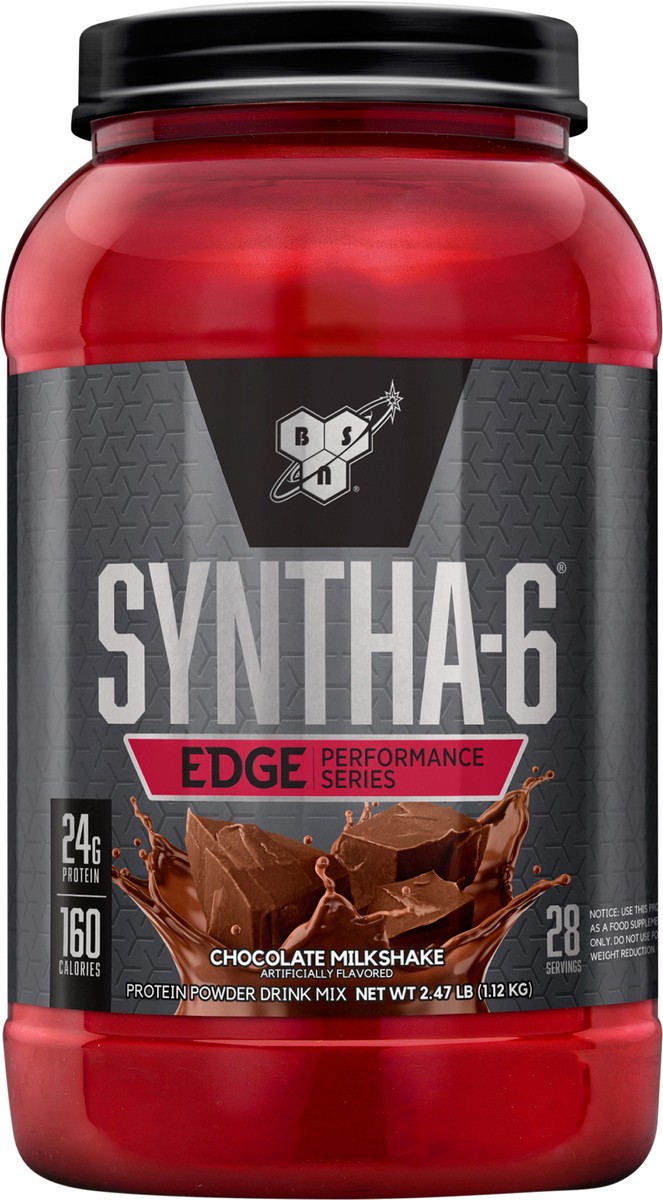 slide 4 of 7, BSN Syntha-6 Edge - Chocolate Milkshake, 2 lb