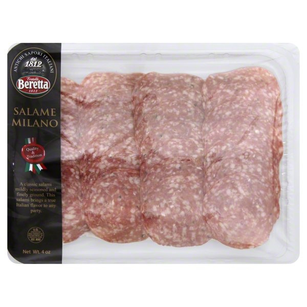 slide 1 of 1, Fratelli Beretta Milano Dry Salami Slices, 4 oz