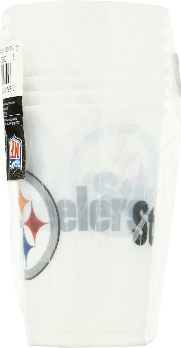 slide 4 of 12, NFL 20 Fluid Ounce Pittsburgh Steelers Plastic Cups 8 8 ea, 1 ct