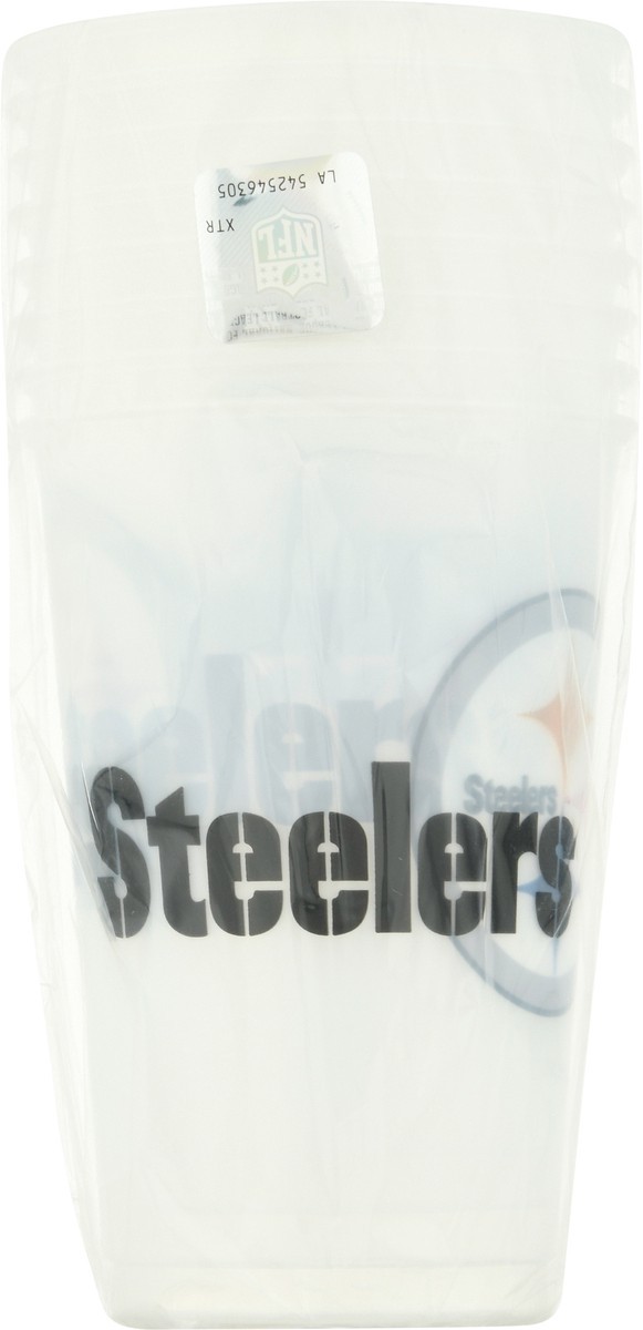 slide 12 of 12, NFL 20 Fluid Ounce Pittsburgh Steelers Plastic Cups 8 8 ea, 1 ct