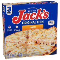 slide 16 of 22, Jack's Original Thin Crust Cheese Frozen Pizza (Pack of 3), 41.59 oz