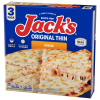 slide 21 of 22, Jack's Jack''s Frozen Pizza, Original Thin Cheese Pizza, Thin Crust Pizza, 3 Pack,12in, 41.5oz (Frozen), 41.50 oz