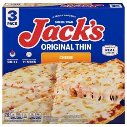Jack's Original Thin Crust Cheese Frozen Pizza (Pack of 3)