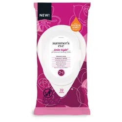 Summer's Eve Amber Nights Daily Feminine Wipes with Oat and Shea Extracts, 32 Count