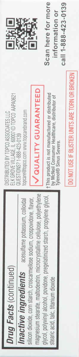 slide 7 of 9, TopCare Sinus Congestion And Pain, 24 ct