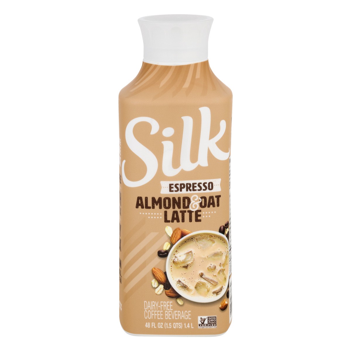 slide 1 of 10, Silk Dairy Free Espresso Almond & Oat Latte Coffee Beverage 48 oz, 48 oz