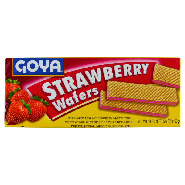 slide 1 of 2, Goya Strawberry Wafers, 5.6 oz