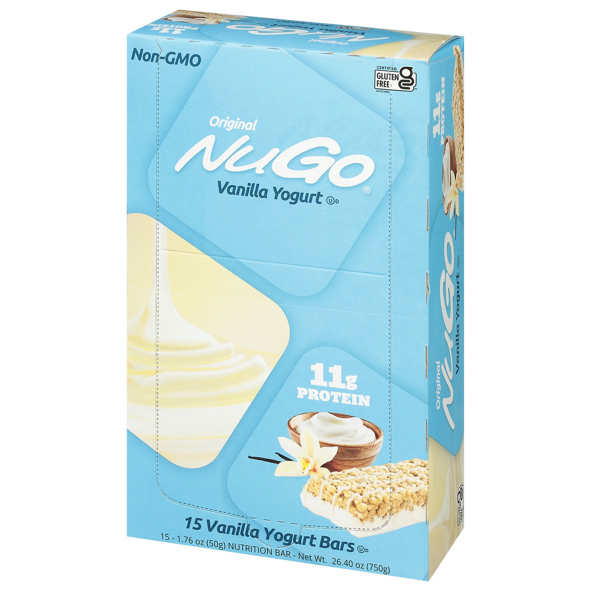 slide 7 of 14, NuGo Original Vanilla Yogurt Nutrition Bar 15 - 1.76 oz Bars, 15 ct