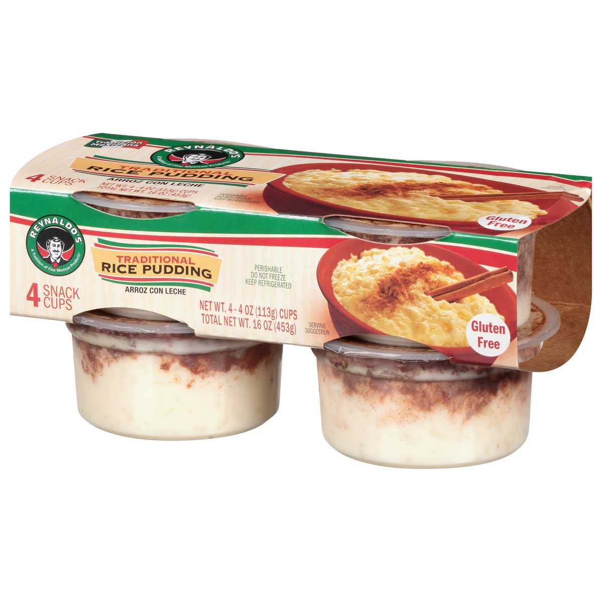 slide 4 of 13, Reynaldo's Reynaldos Rice Pudding Snacks 4Pk, 16 oz