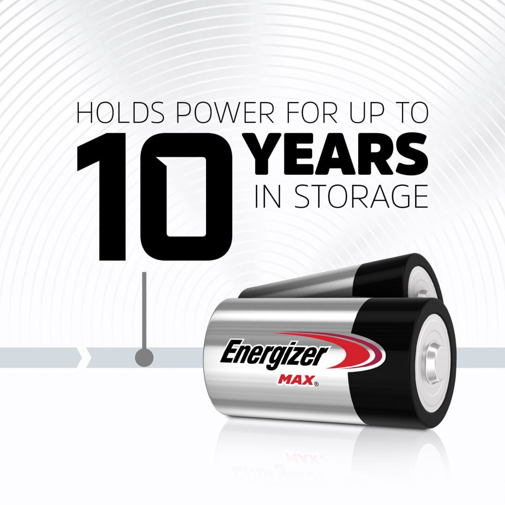 slide 3 of 6, Energizer MAX D Batteries , D Cell Alkaline Batteries, 6 ct
