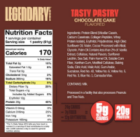 slide 2 of 5, Legendairy Legendary Chocolate Cake Protein Pastry, 2.2 oz