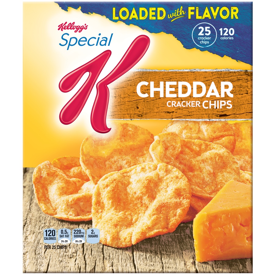 slide 1 of 1, Kellogg's Special K Cheddar Cracker Chips, 4 oz