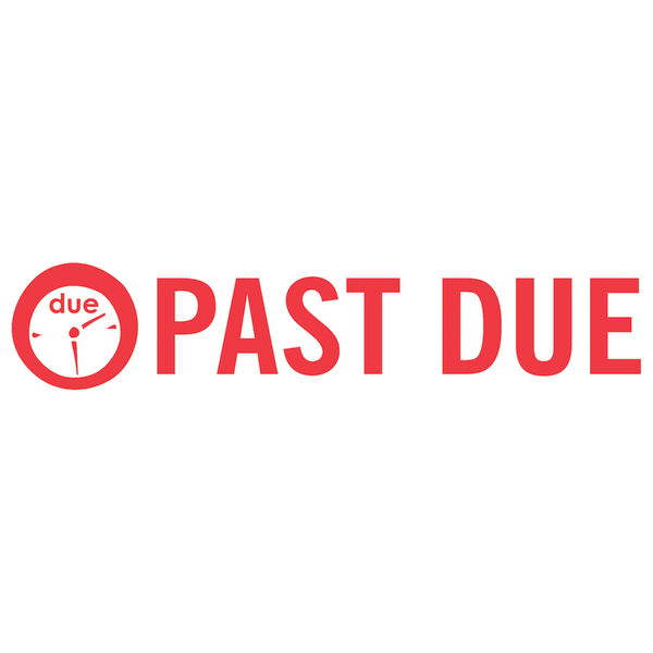 slide 2 of 4, ACCU-STAMP2 Past Due Stamp, Red, 1 ct