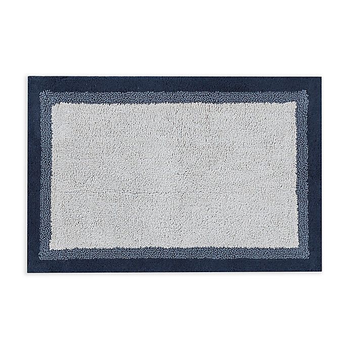 slide 1 of 1, Madison Park Amherst Bath Rug - Navy'', 20 in x 30 in