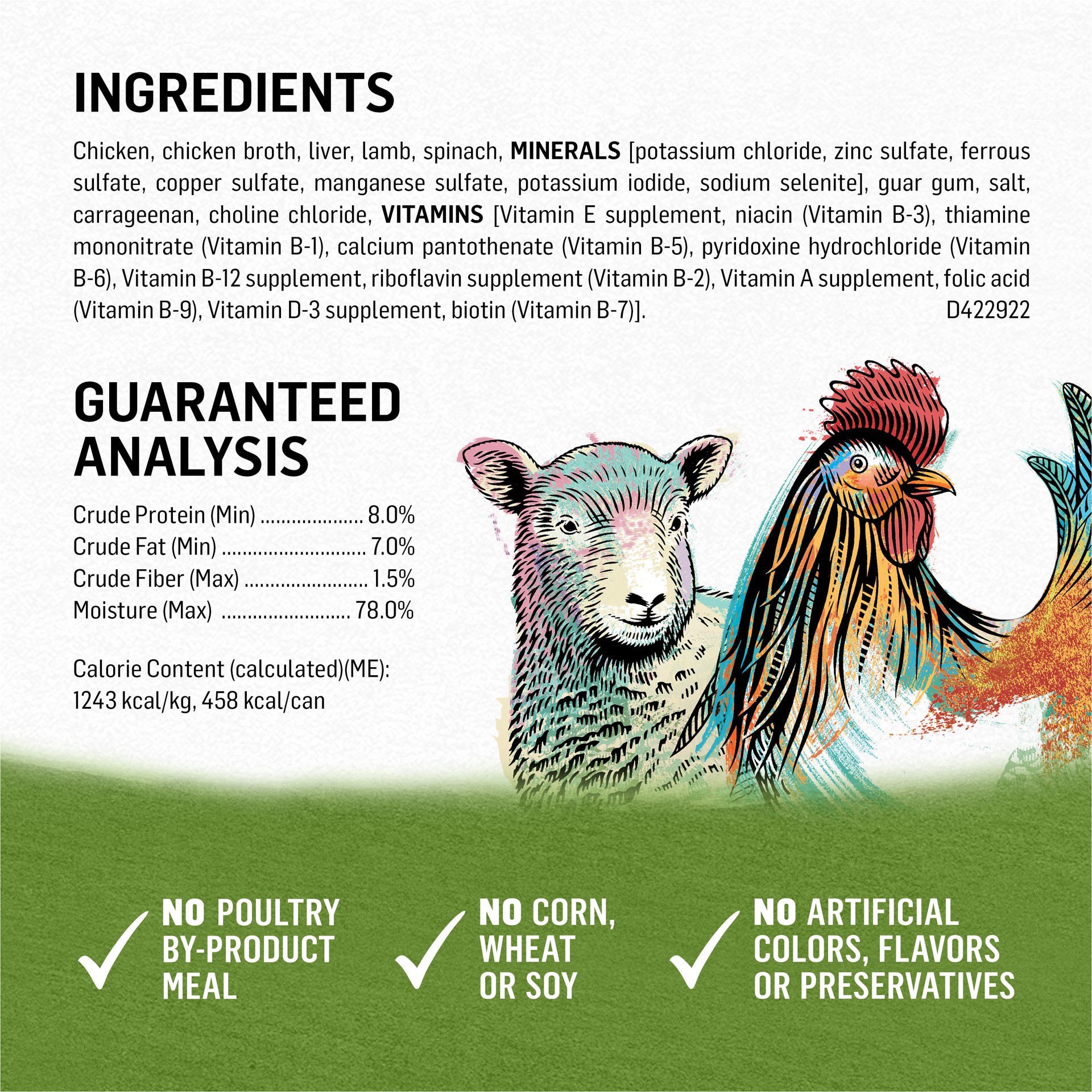 slide 7 of 8, Purina Beyond Chicken, Lamb and Spinach Ground Natural Grain Free Wet Dog Food with Added Vitamins and Minerals, 