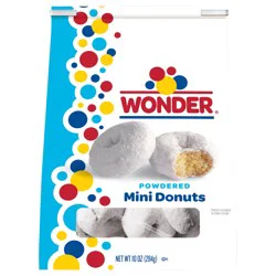 Wonder Powdered Mini Donuts, Shareable Powdered Donuts, 10 oz Bag
